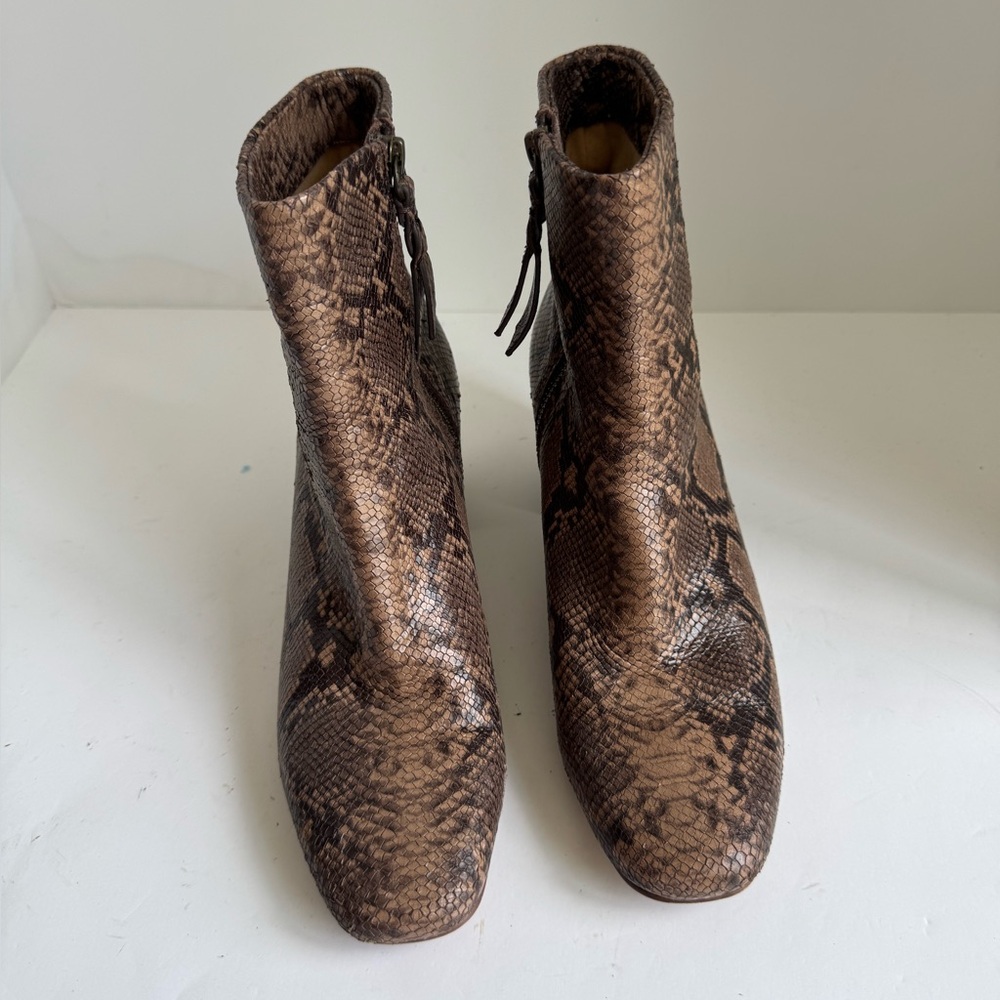 Splendid Brown Leather Python Print Heather Lii A… - image 2